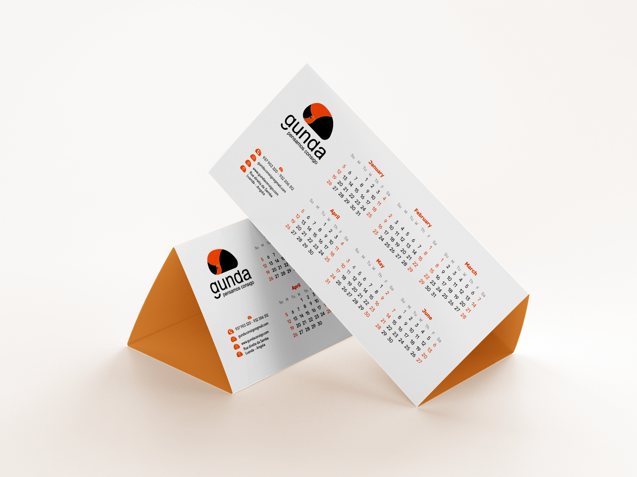 Free Tent Calendar Mockup 3 Scaled